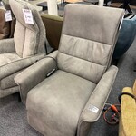 Fauteuil Sta op elektrisch Joep, microvezel taupe